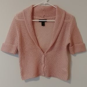 Mohair Blend Pink Express Shawl Sweater